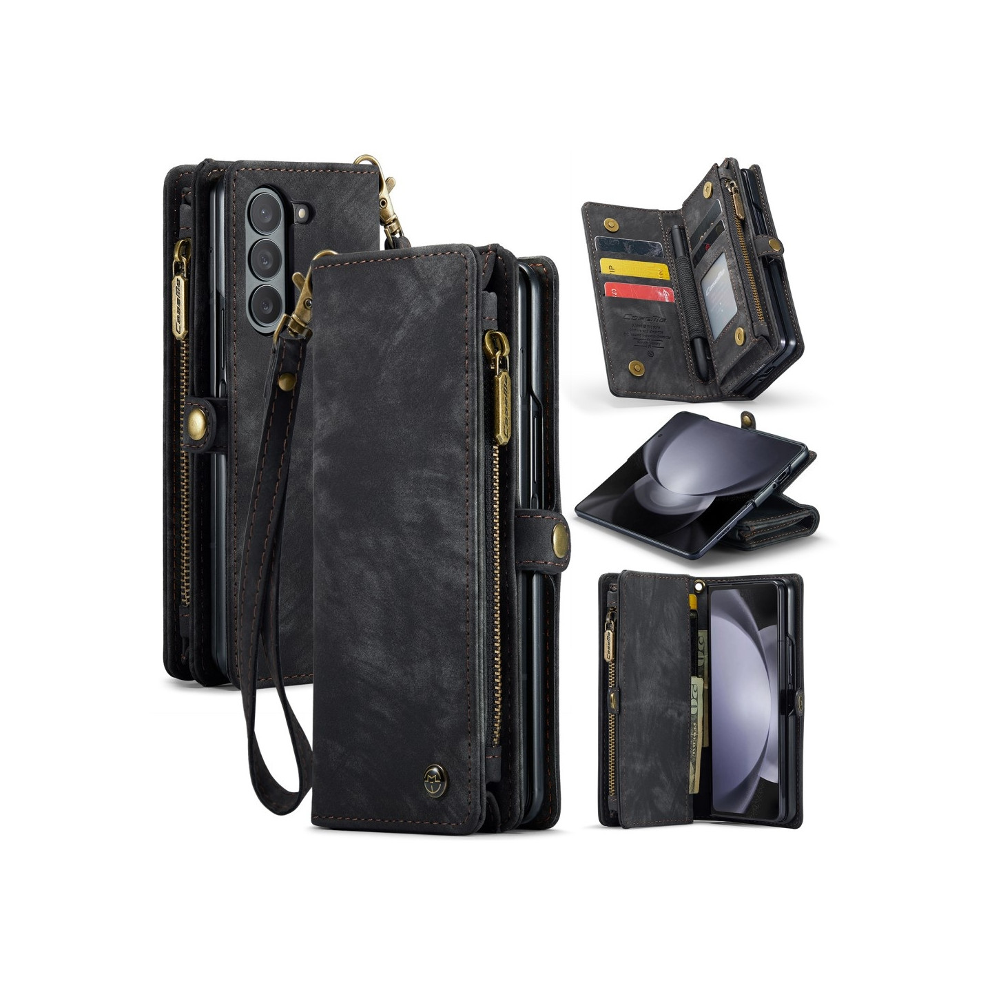 CASEME Retro Lær Lommebok - deksel til Samsung Galaxy Z Fold6