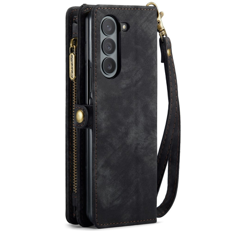Samsung Galaxy Z Fold6 CASEME Useiden korttipaikkojen teline puhelimen kansi - musta