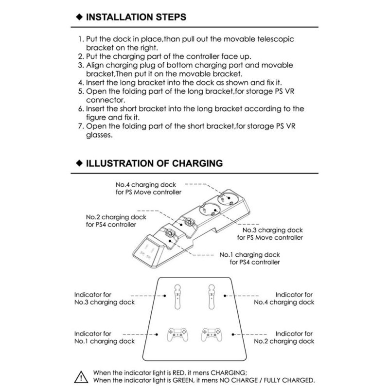 Sony Playstation 4 Slim Pro VR - latausteline Jäähdytyspuhaltimen ohjaimen laturi