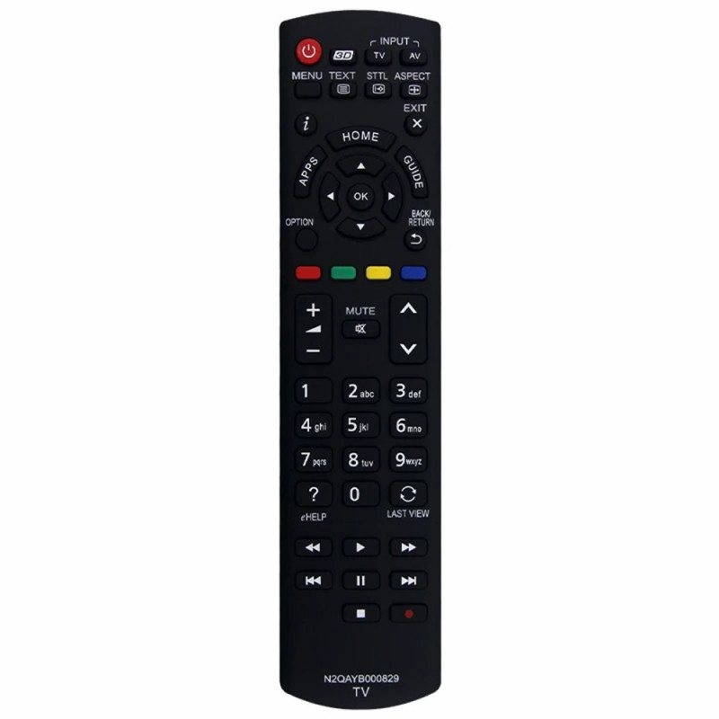 TV - fjernkontroll erstatning for N2QAYB000829 for Panasonic TV