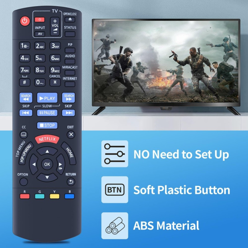 TV fjernbetjening Erstatning for N2QAYB000953 Til Panasonic TV