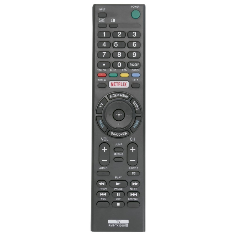 TV remote control Replacement for RMT - TX100U Sony TV