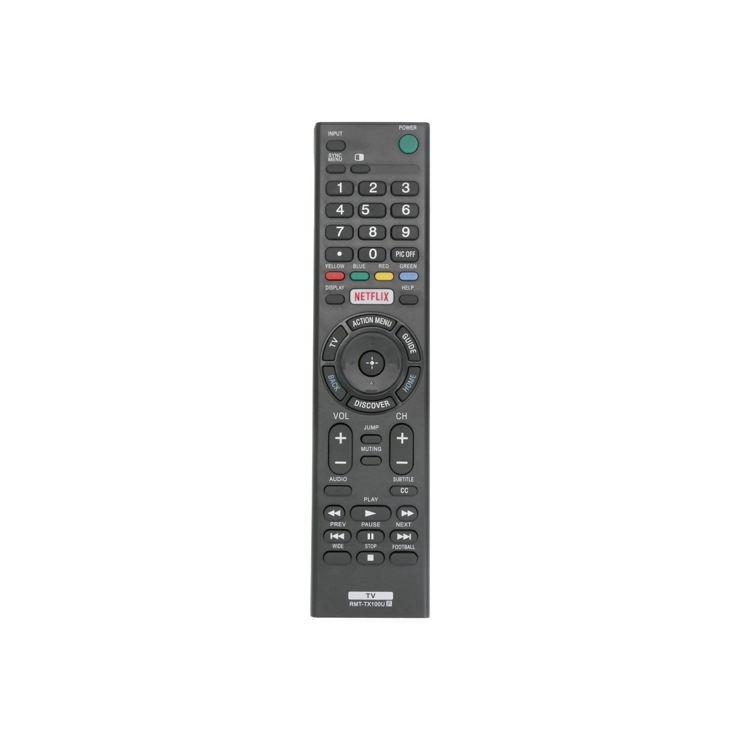 TV - fjernkontroll Erstatning for RMT - TX100U Sony TV