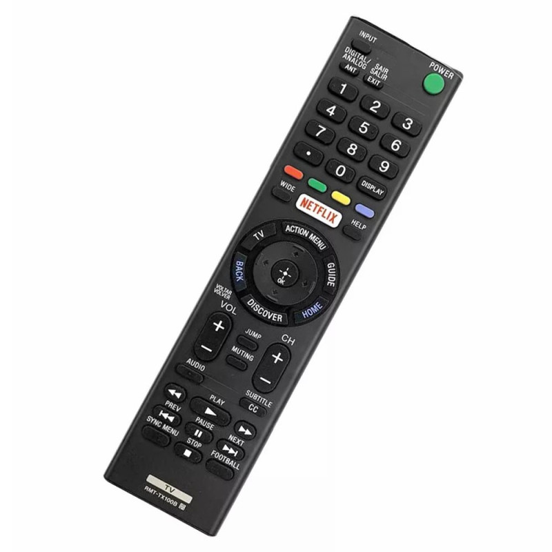 TV - fjernkontroll Erstatning for RMT - TX100B Sony TV