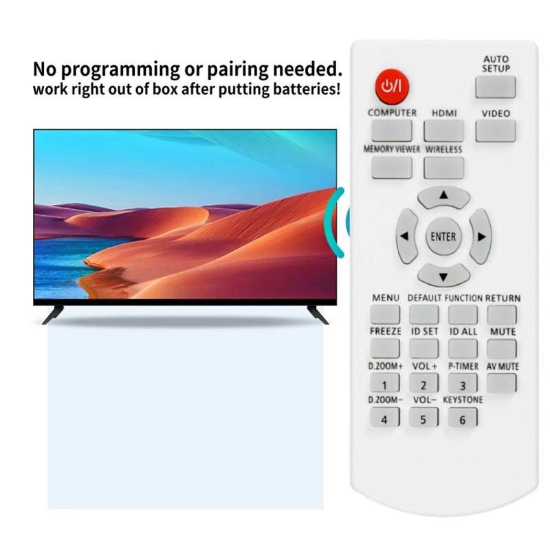 Replacement Remote Control N2QAYA000142 for Panasonic Projector