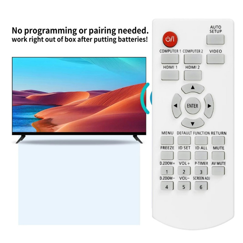 Replacement Remote Control N2QAYA000088 for Panasonic Projector