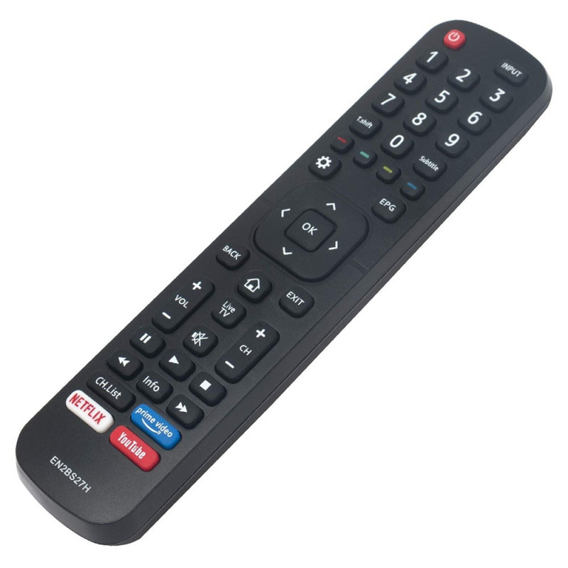 Erstatning av TV - fjernkontroll for EN2BS27H for Hisense TV