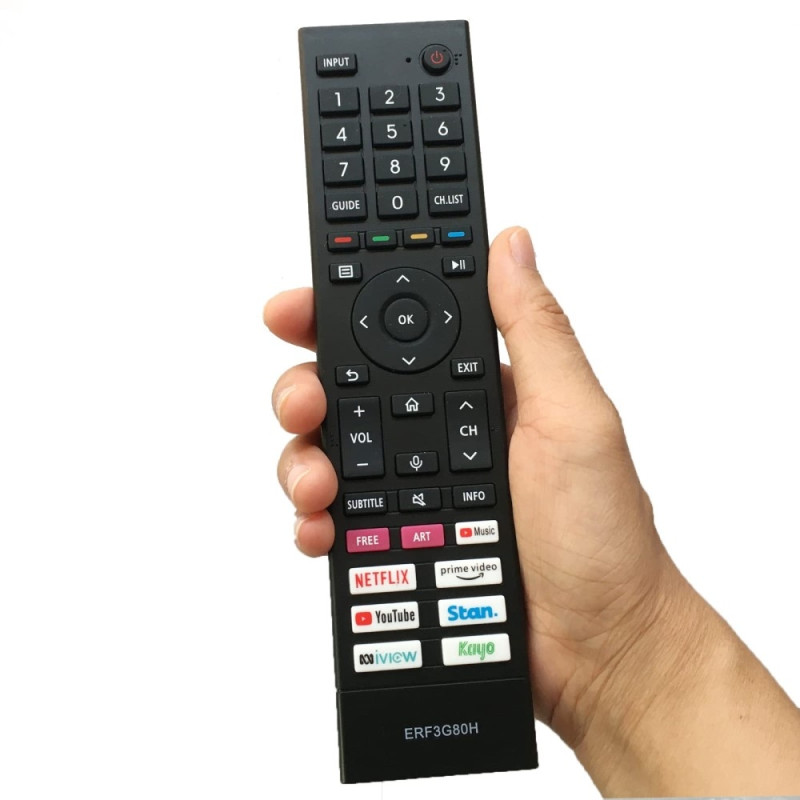 Erstatning av TV - fjernkontroll for ERF3G80H for Hisense TV