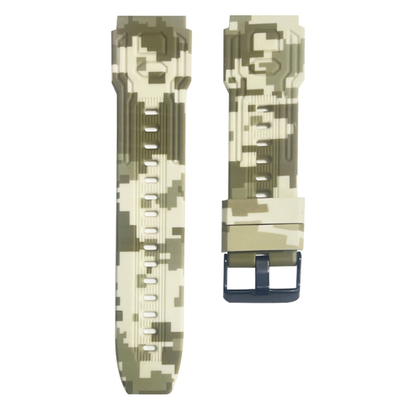 Armbånd til Garmin Fenix 7 / 7 Pro / 6 / 5 22 mm Silikone - Militærgul