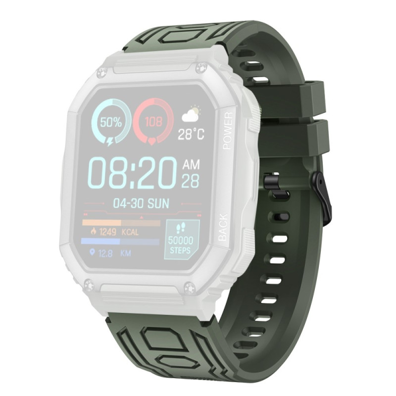 Wristband For Garmin Fenix 7 / 7 Pro / 6 / 5 22mm Silicone - Green