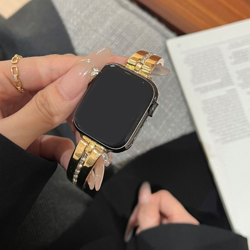 Strap For Watch Series Ultra 2 49mm 9 8 7 45mm 6 5 4 SE etc - Gold