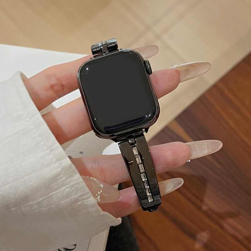 Armbånd til klokke serie 9 8 7 41mm 6 5 4 SE 40mm 3 2 1 38mm - Svart