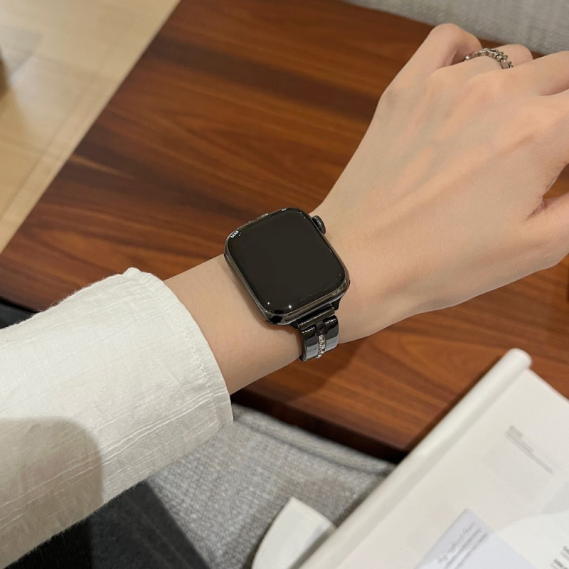 Strap For Watch Series 9 8 7 41mm 6 5 4 SE 40mm 3 2 1 38mm - Black