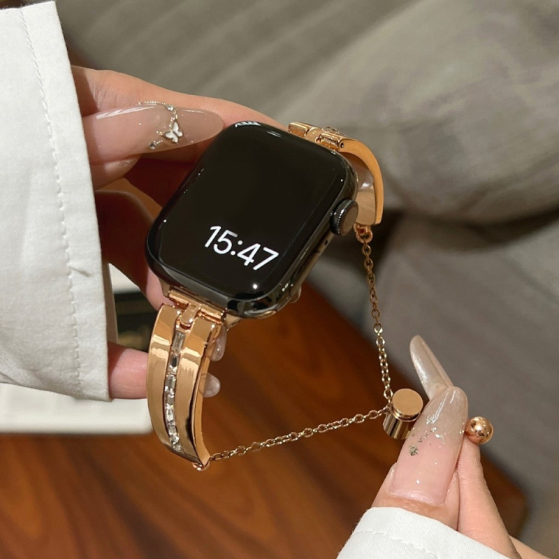 Strap For Watch Series 9 8 7 41mm 6 5 4 SE 40mm 3 2 1 38mm - Rose Gold