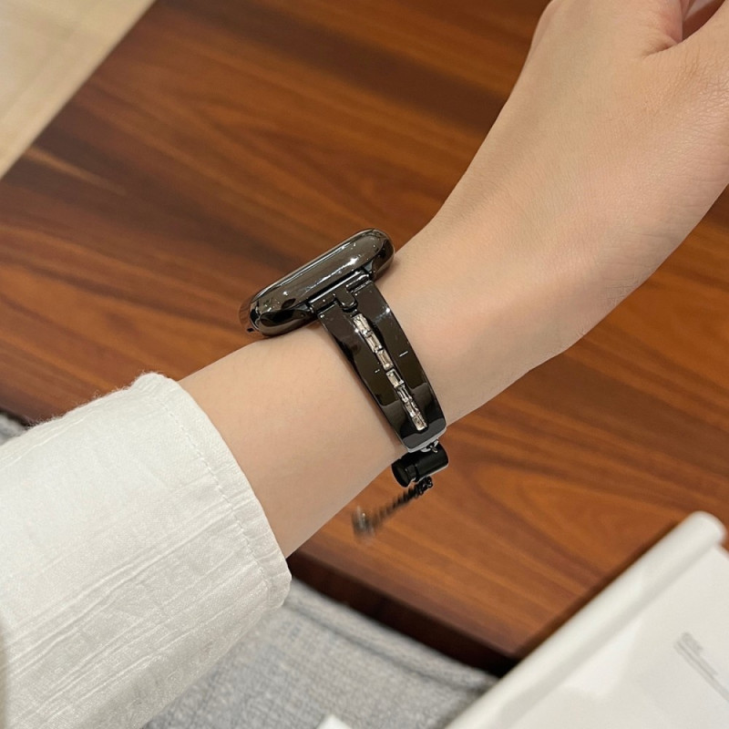 Armbånd til klokke serie 9 8 7 41mm 6 5 4 SE 40mm 3 2 1 38mm - Svart