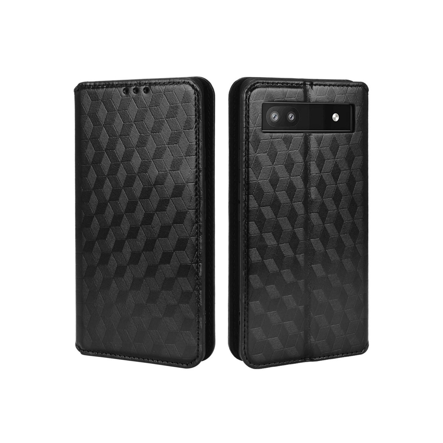 Rhombus lompakkokotelo Google Pixel 6a - Musta