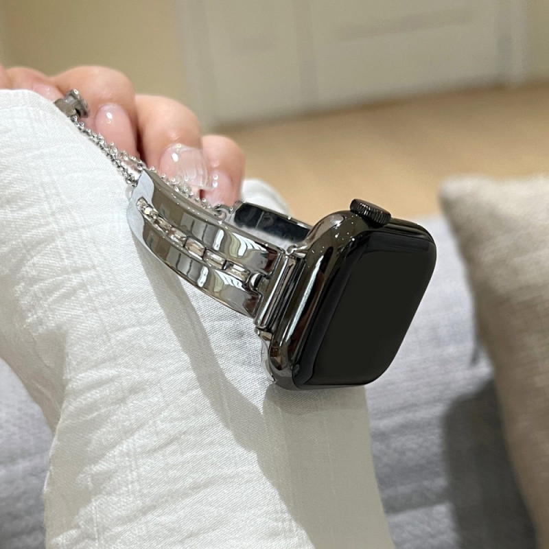 Armbånd til klokke serie 9 8 7 41mm 6 5 4 SE 40mm 3 2 1 38mm - sølv