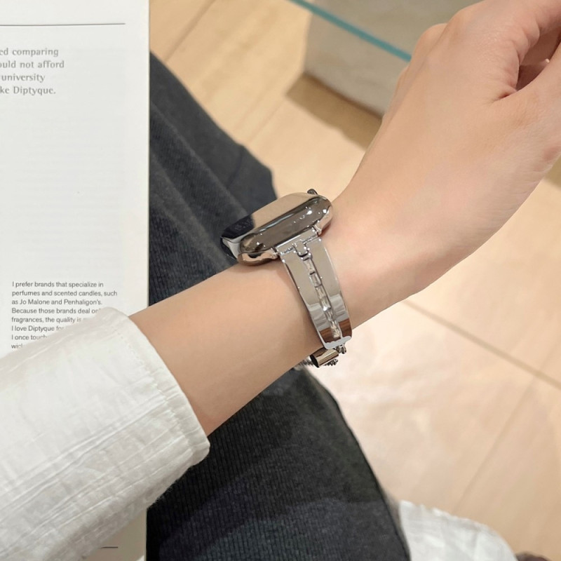 Armbånd til klokke serie 9 8 7 41mm 6 5 4 SE 40mm 3 2 1 38mm - sølv