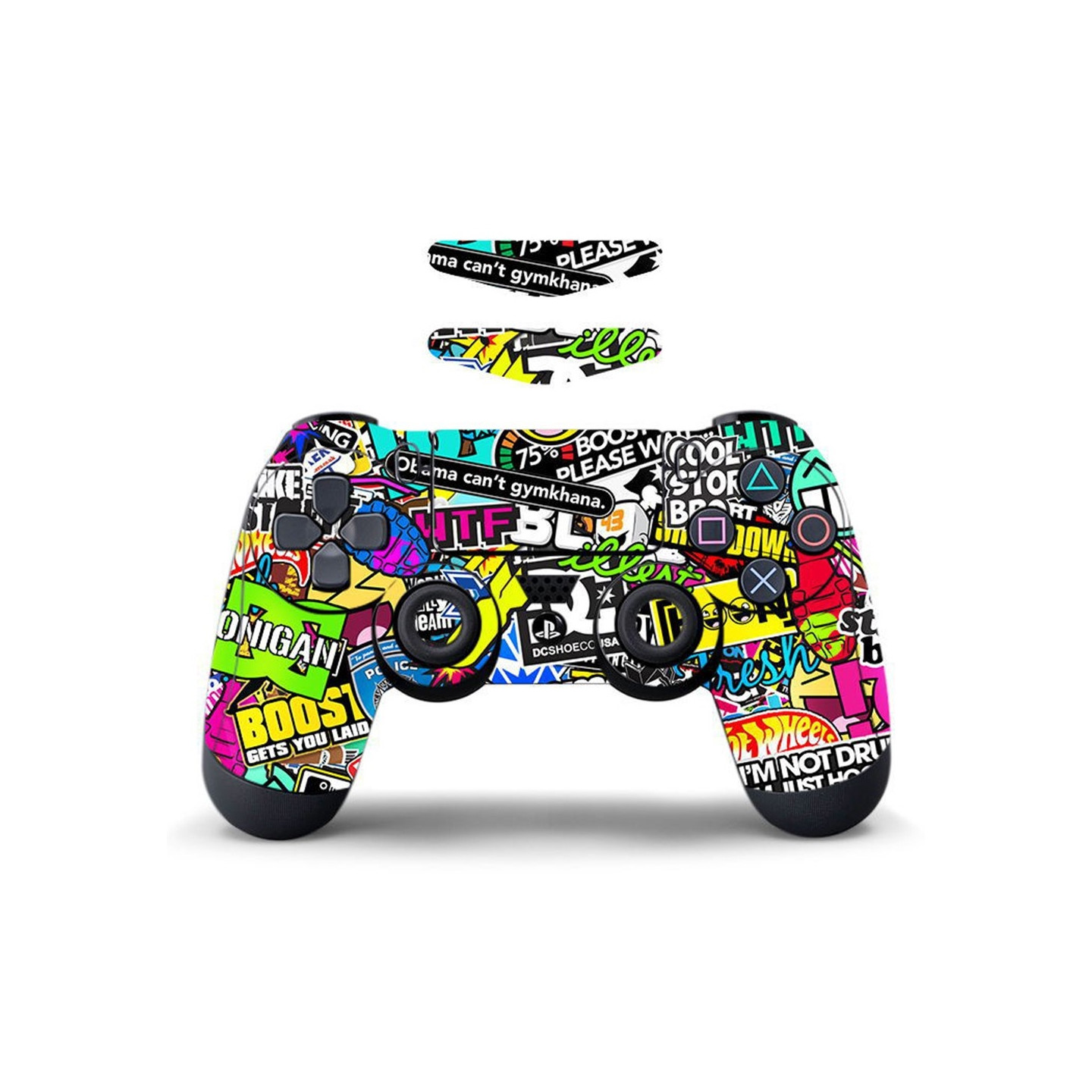 Til Sony PS4 / PS4 Slim Game Controller Decal Aftagelig - Graffiti