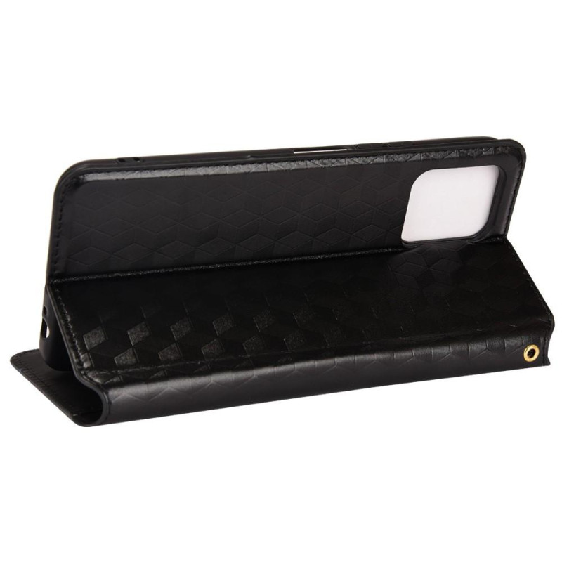 Rhombus Wallet Case for Google Pixel 6a - Black