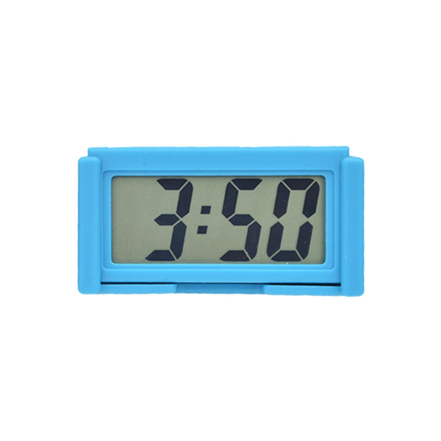 Mini Portable Simple Quiet Digital Clock Car Home Electronic - Blue