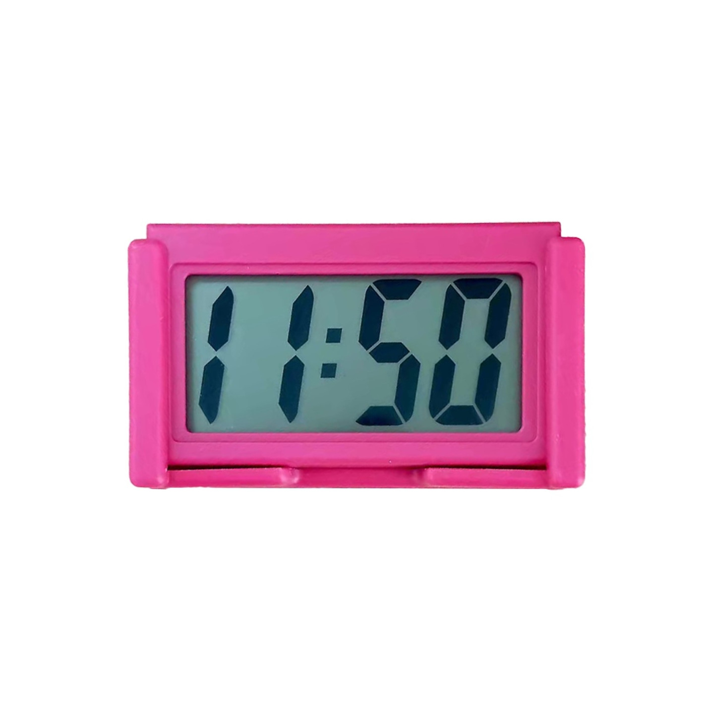 Mini Portable Simple Quiet Digital Clock Car Home Electronic - Rose