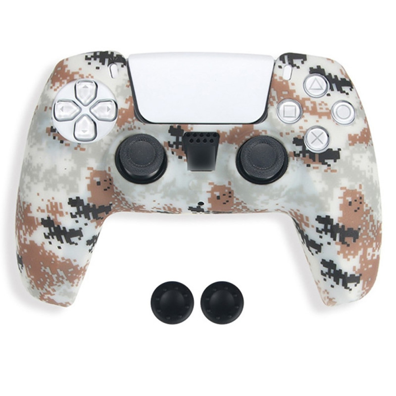 DATA FROG Sony Playstation 5 Peliohjain Liukumaton Silikonisuoja Peliohjaimen Suojakuori 2 Rocker Capsilla