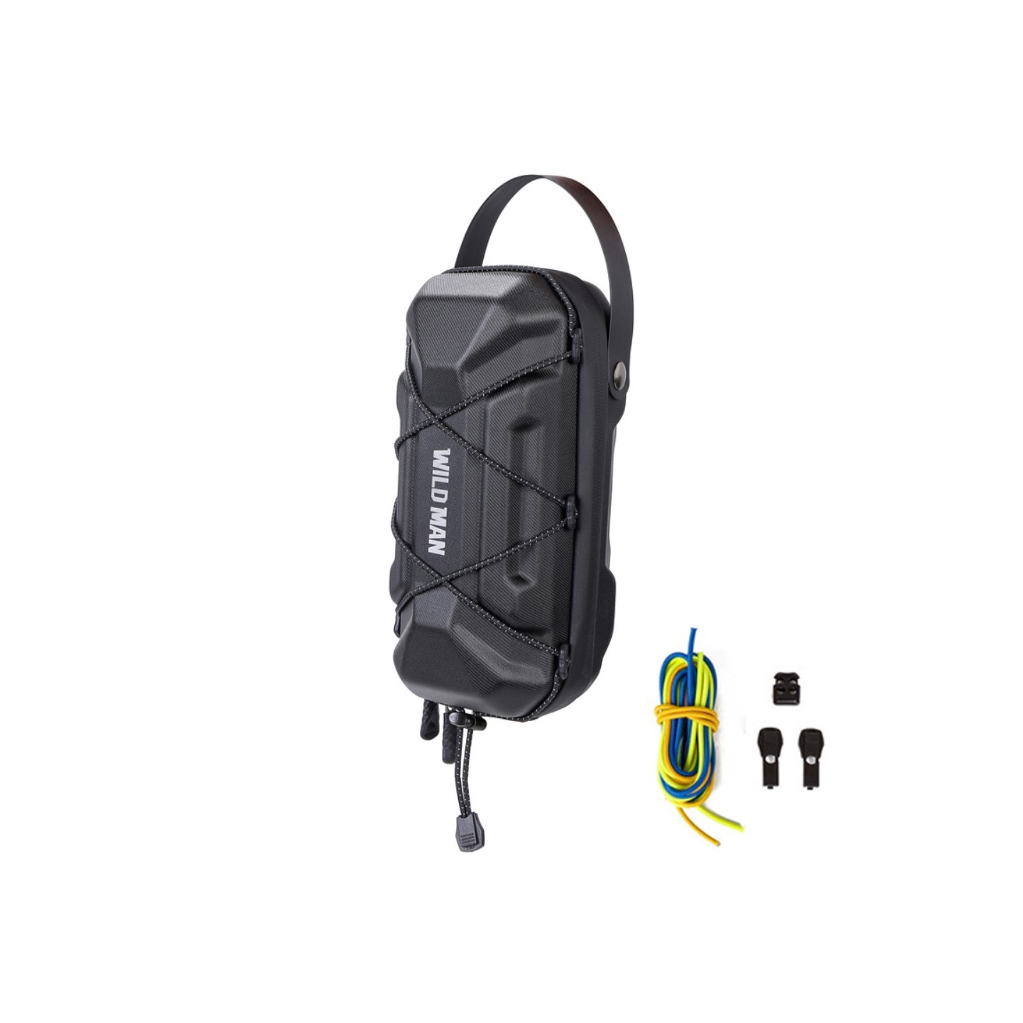 WILD MAN GD6X 2L Electric Scooter Hanging Bag EVA Hard Shell Bicycle Bag for Phone