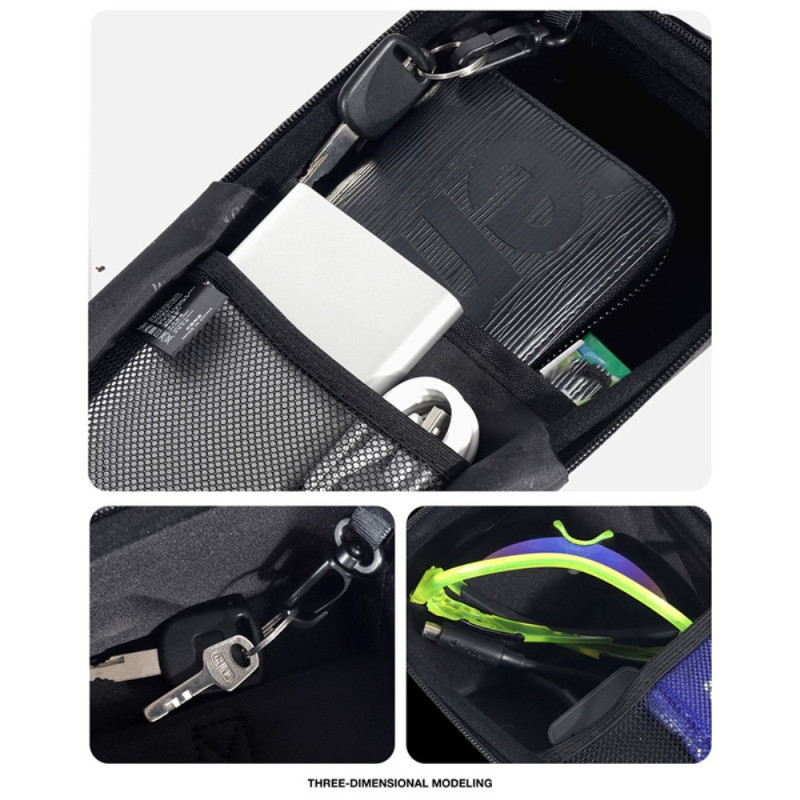 WILD MAN GD6X 2L Electric Scooter Hanging Bag EVA Hard Shell Bicycle Bag for Phone