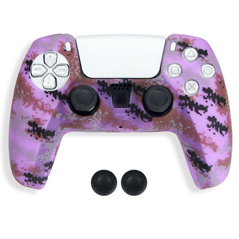 DATA FROG Sony Playstation 5 Peliohjain Liukumaton Silikonisuoja Peliohjaimen Suojakuori 2 Rocker Capsilla