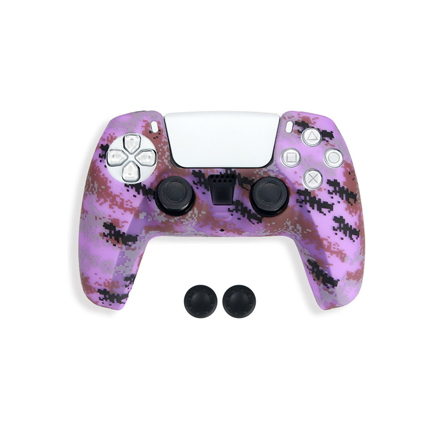 DATA FROG Sony Playstation 5 Peliohjain Liukumaton Silikonisuoja Peliohjaimen Suojakuori 2 Rocker Capsilla