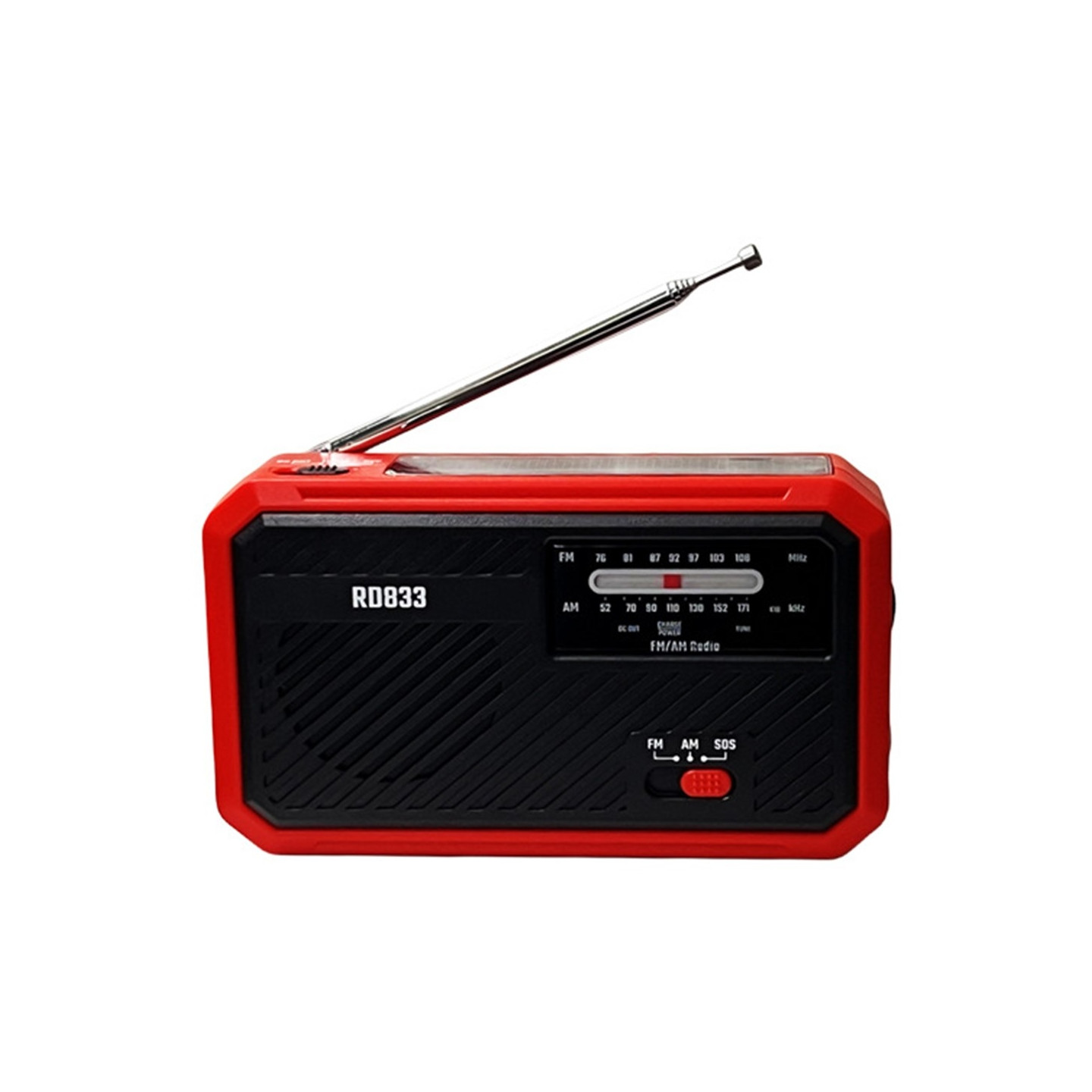 AM FM - radio aurinkoenergian lataus käsikampi taskulamppu PowerBank