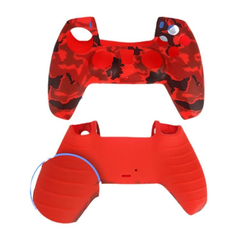DATA FROG til Sony Playstation 5 Silikondeksel Spillkontrollerdeksel med 2 vippedeksler