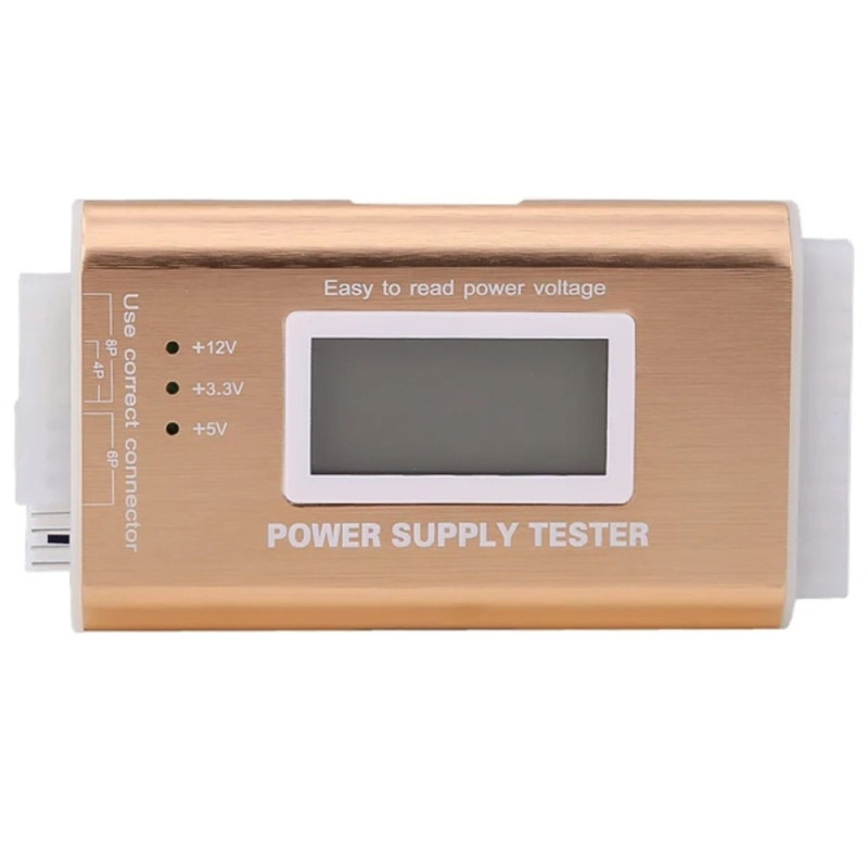 LCD - näyttö ATX Power Tester Pöytätietokoneen Virran testaustyökalu