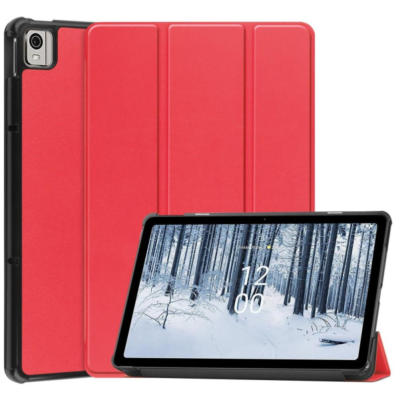 Nokia T21 Tri - fold Stand Wake/Sleep Cover Tablet - etui - Rød