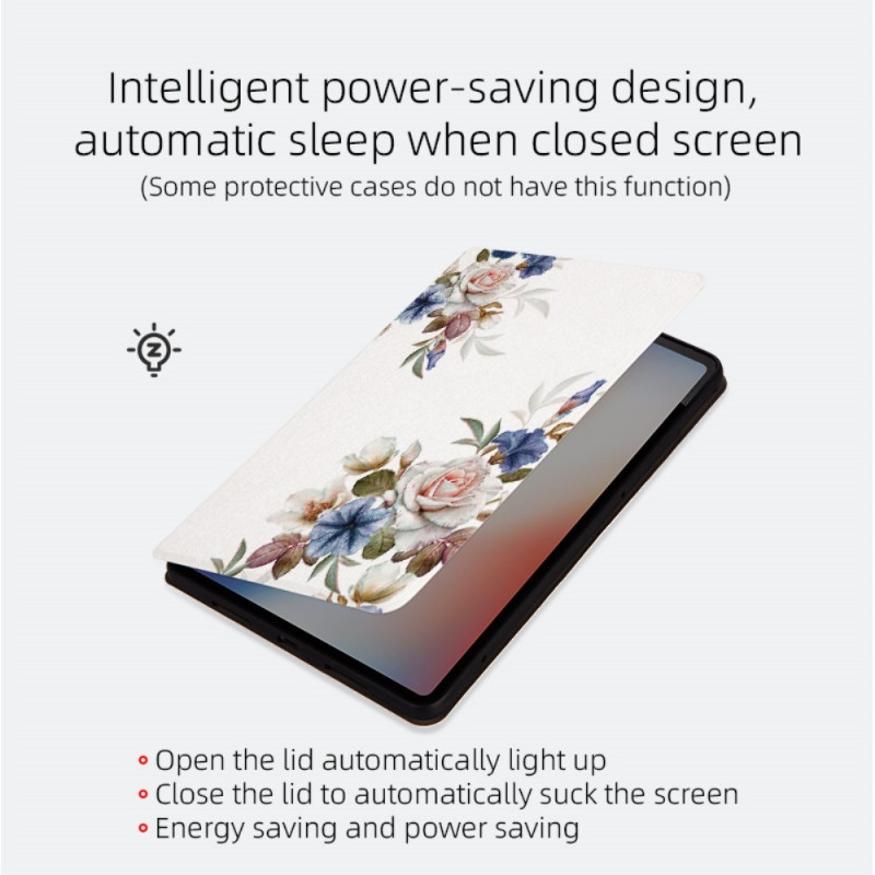 Til iPad Pro 11 (2024) Cover Flip Stativ Smart Tablet Cover - Purple Magnolia