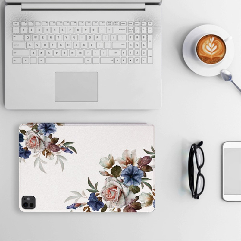 Til iPad Pro 11 (2024) - deksel Flip Stand Smart Nettbrettveske - Peony