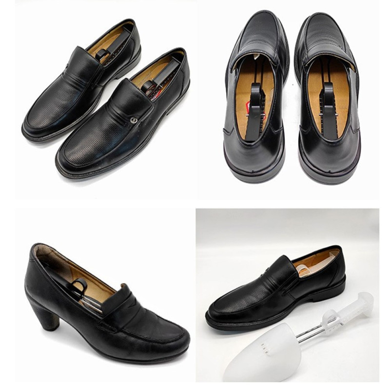 2stk justerbar plastsko Skoblok Shoe Extender størrelse - Kvinde