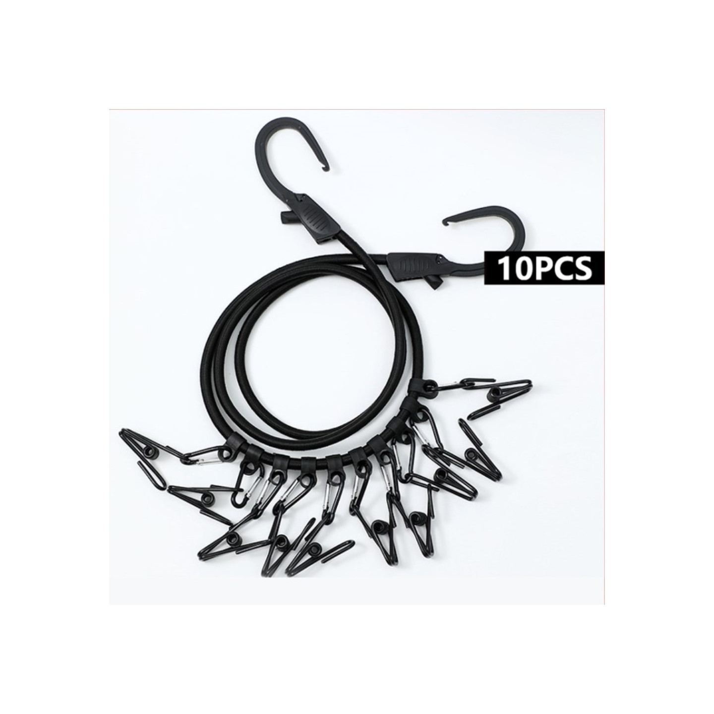 Punch - free clothesline Camping Drying elastic clothesline