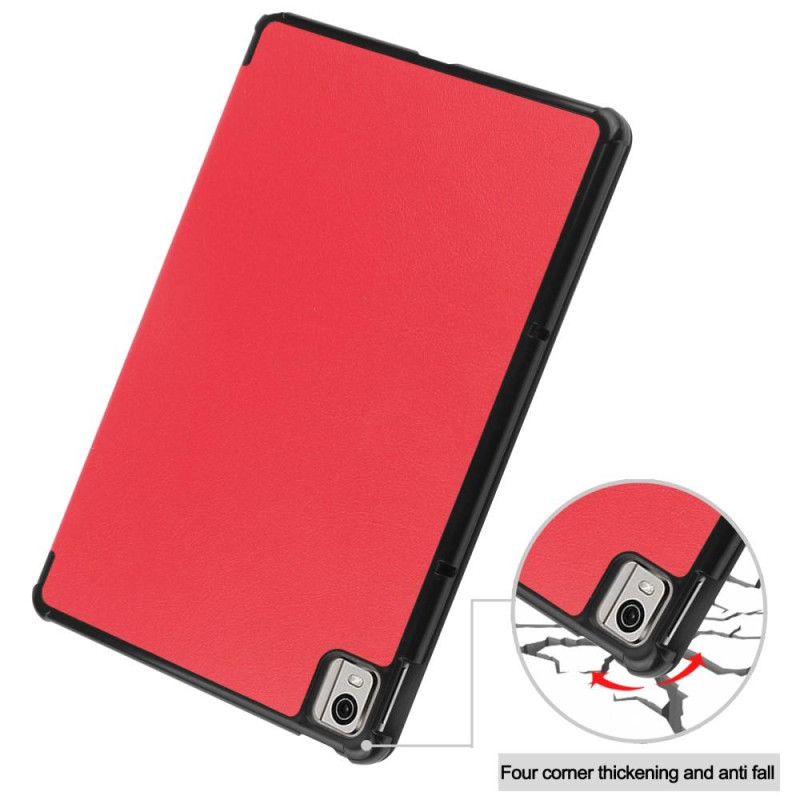 Nokia T21 Tri - fold Stand Wake / Sleep Cover Tablet Case - Red