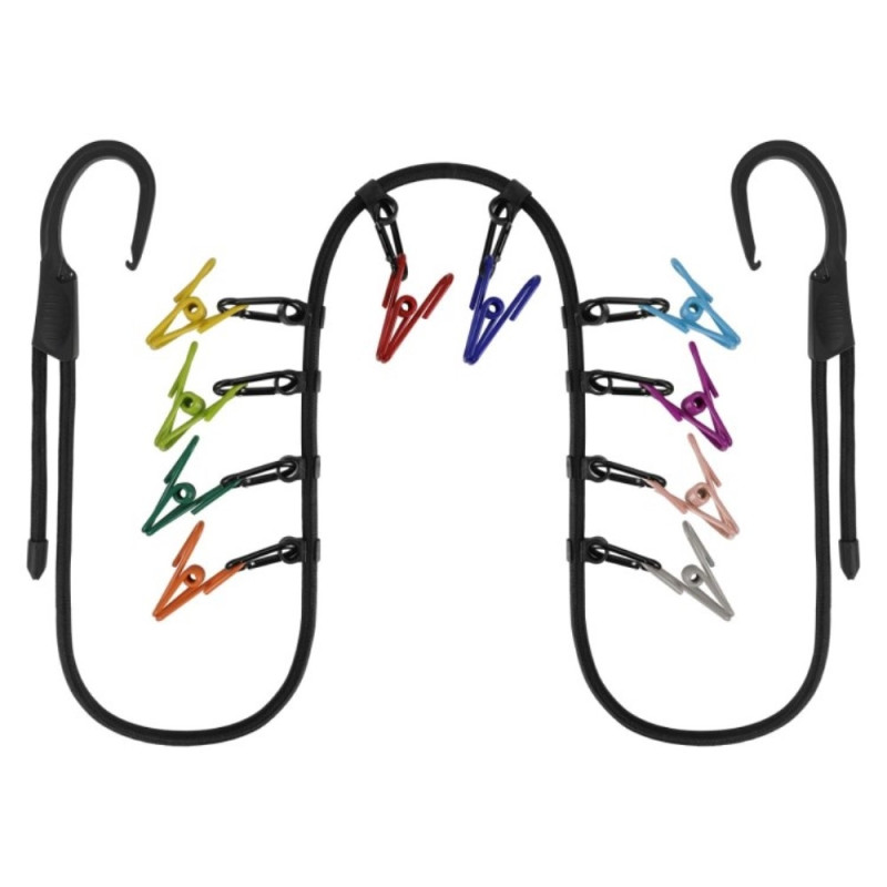 Punch - free clothesline Camping Drying elastic clothesline