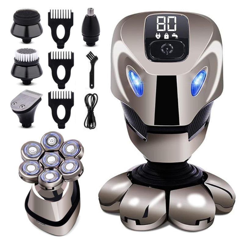 5 - in - 1 multifunctional electric shaver with digital display