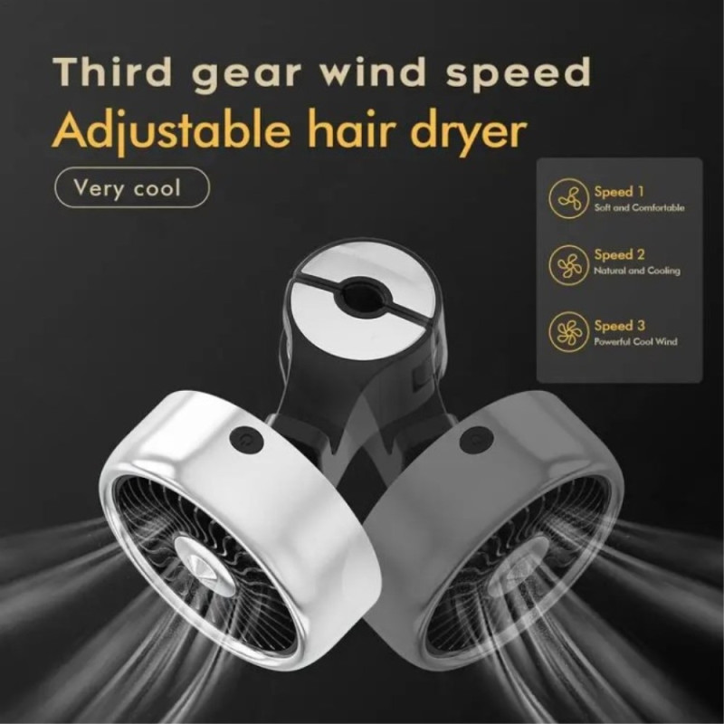 Car back seat fan for passengers with 3 speeds + RGB light