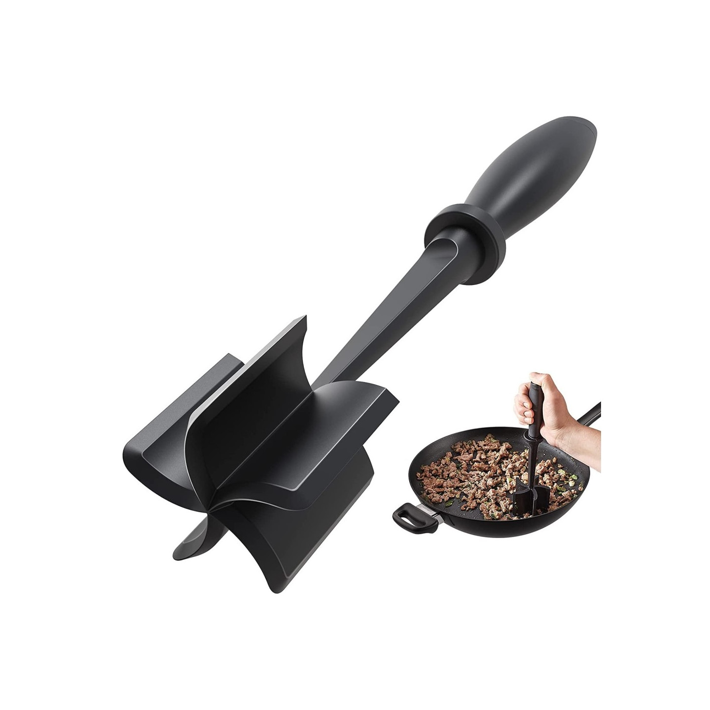 Hamburger Meat Mincer Potato Masher Grinder Beef Smasher