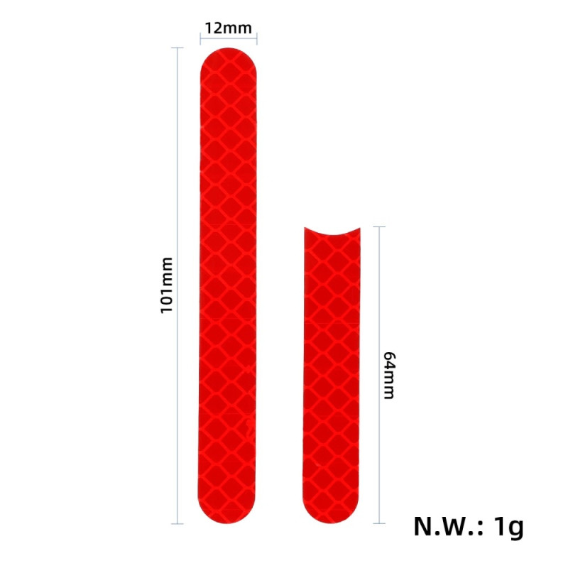 For scooter Xiaomi 4 Pro 2stk Fronthjulnavdeksel Reflekterende