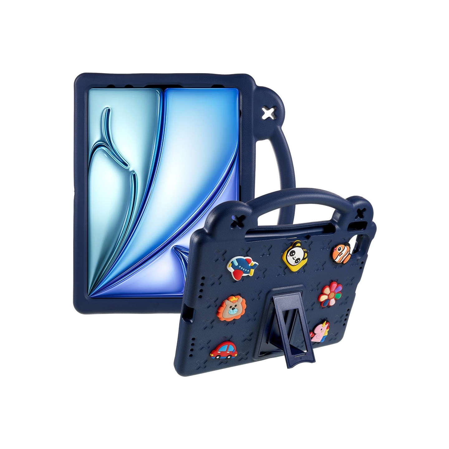 For iPad Air 11 (2024) Shockproof EVA Foam Stand Shell