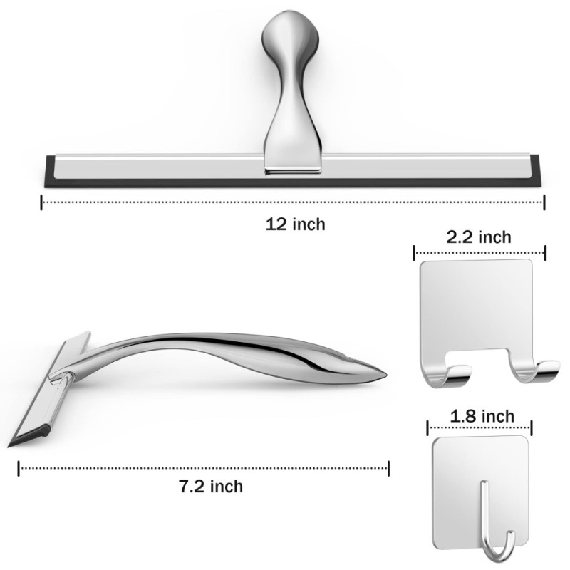 12 - inch stainless steel scraper for bathroom silicone water