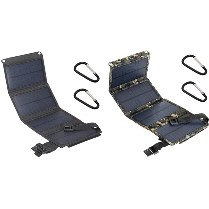 20W sammenleggbar solcellepanel bærbar kraftstasjonsgenerator USB - lader