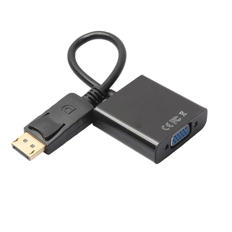 DisplayPort DP Han til VGA Hun Videokonverterkabel Adapter PC Bærbar TV