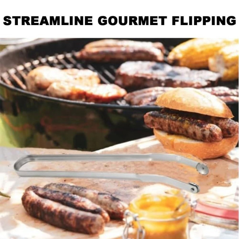 BBQ - tang Rustfritt stål grillklemme